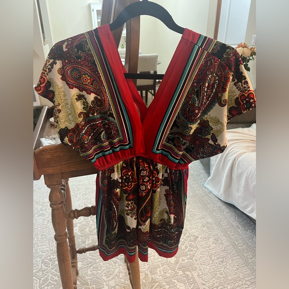 Red Tunic top
